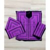 Ensemble de 4 panneaux de robe brodés Balochi faits à la main - Violet