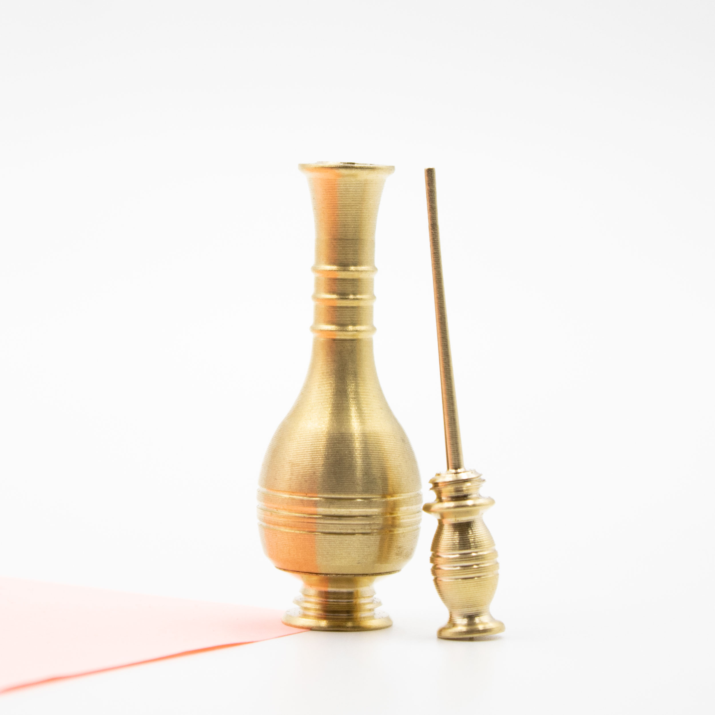 Contenant en Laiton Surma Dani pour Conserver le Khol Mehrak (x2)