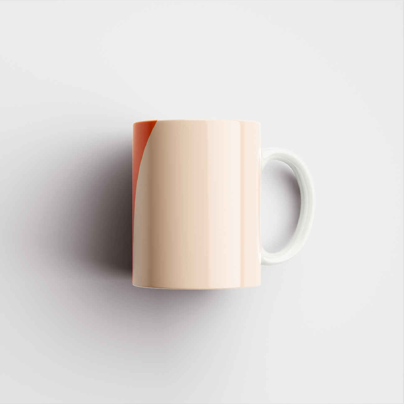 Keramik-Kaffeebecher in Orange