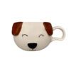 Mug à café en céramique fantaisie - Design Chien Blanc