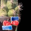 Boucles d'oreilles en céramique pour femmes – Modèle fait à la main, Géométrique