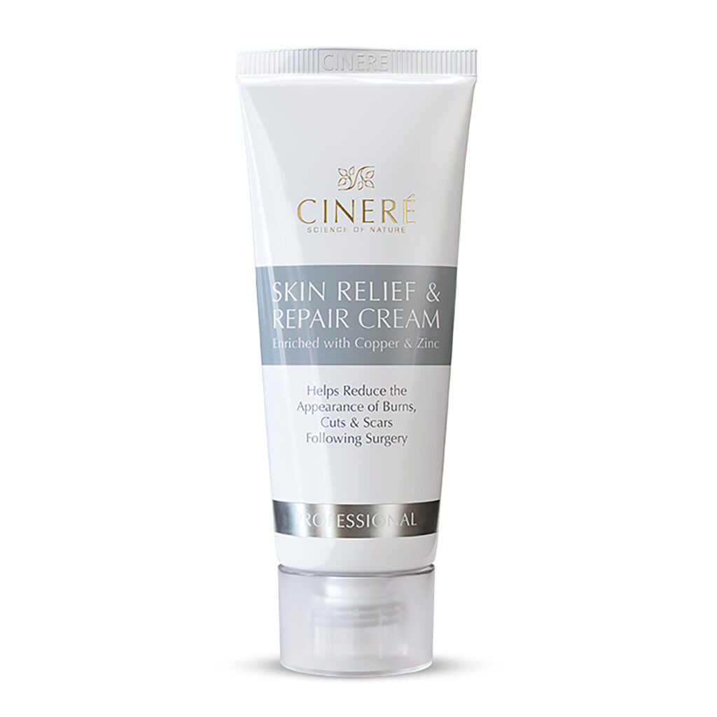 Crème de soulagement et de réparation Cinere Skin 40 ml, enrichie en cuivre et zinc