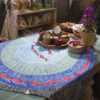 Nappe en Coton avec Design de Bassin de Poissons Persans Traditionnels 4 Places