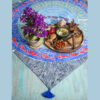 Nappe en Coton avec Design de Bassin de Poissons Persans Traditionnels 4 Places