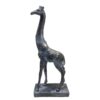 Figurine décorative de girafe grande sculpture - Art gracieux de faune
