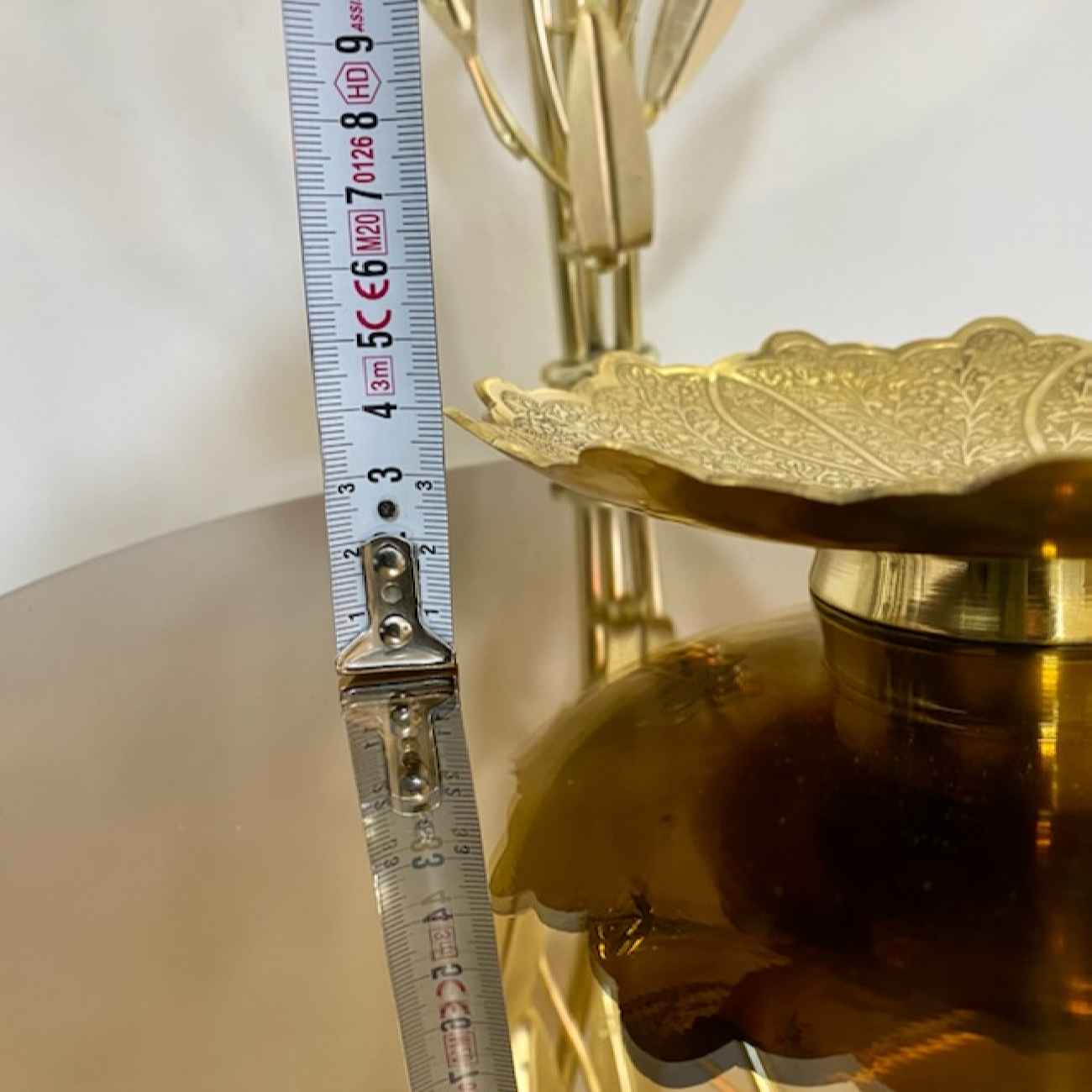 Plaque décorative en laiton, gravure artisanale Ghalamzani