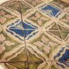 Plateau décoratif en laiton avec motif géométrique traditionnel pour salle à manger et décoration