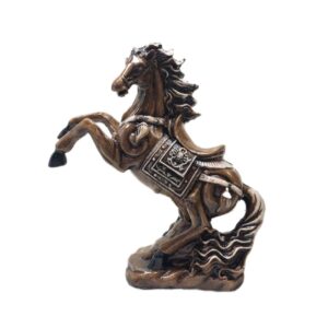 Figurine décorative de cheval en céramique – Décoration artistique équine