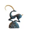 Figurine décorative de chèvre de montagne - Sculpture de faune alpine
