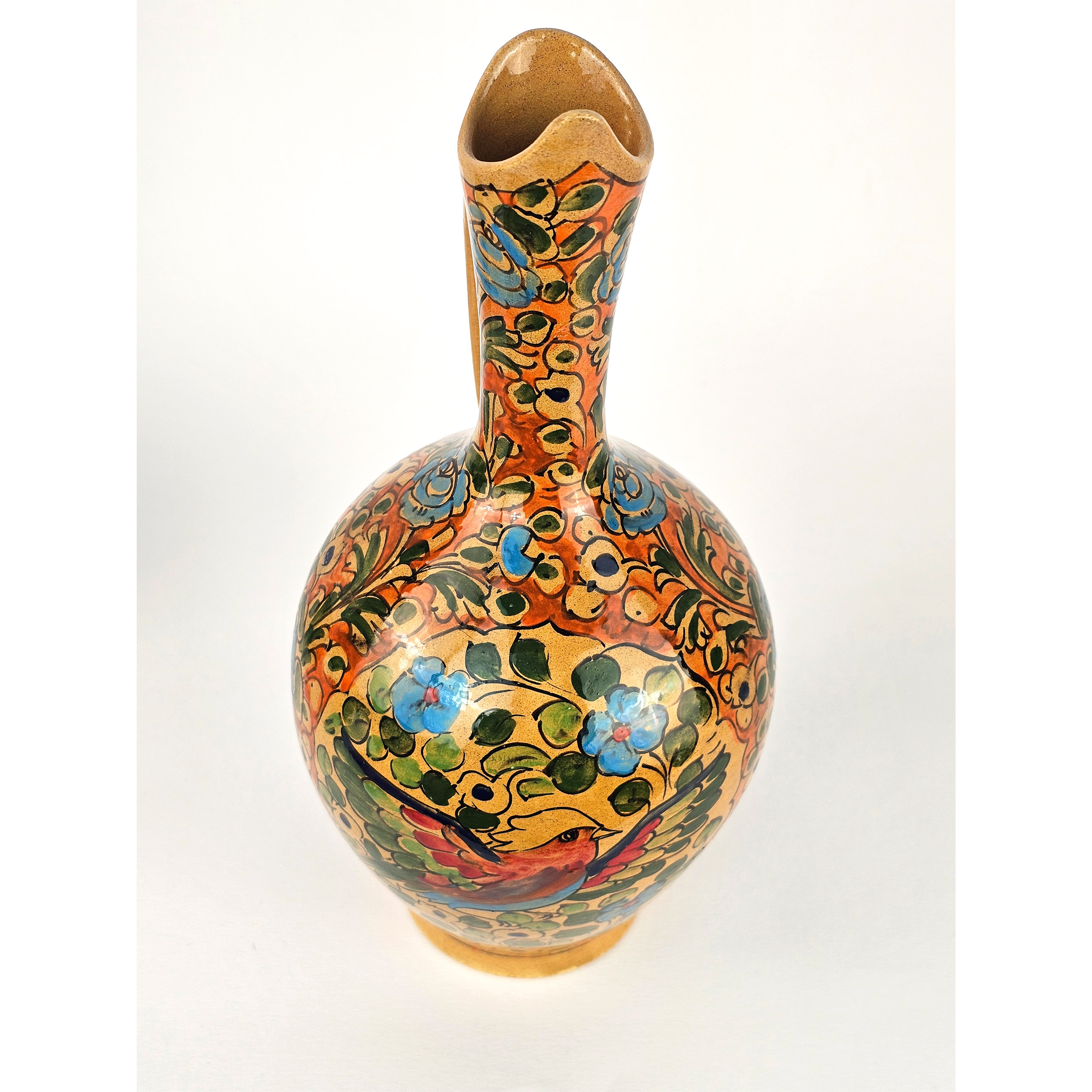 Pichet Décoratif en Céramique Fait Main Traditionnel Gol o Morgh