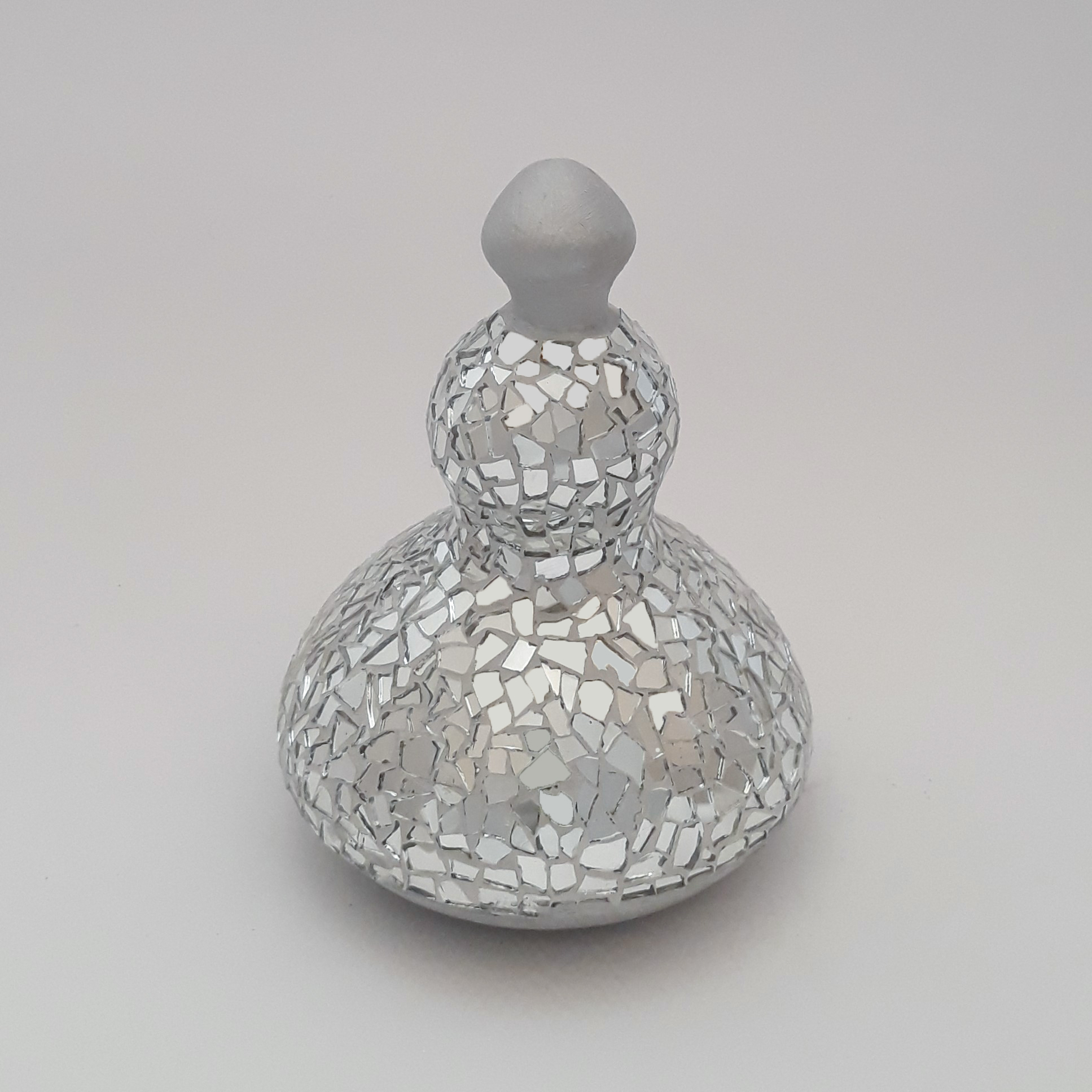 Pichet Décoratif en Céramique Fait Main avec Motif Miroir et Couvercle