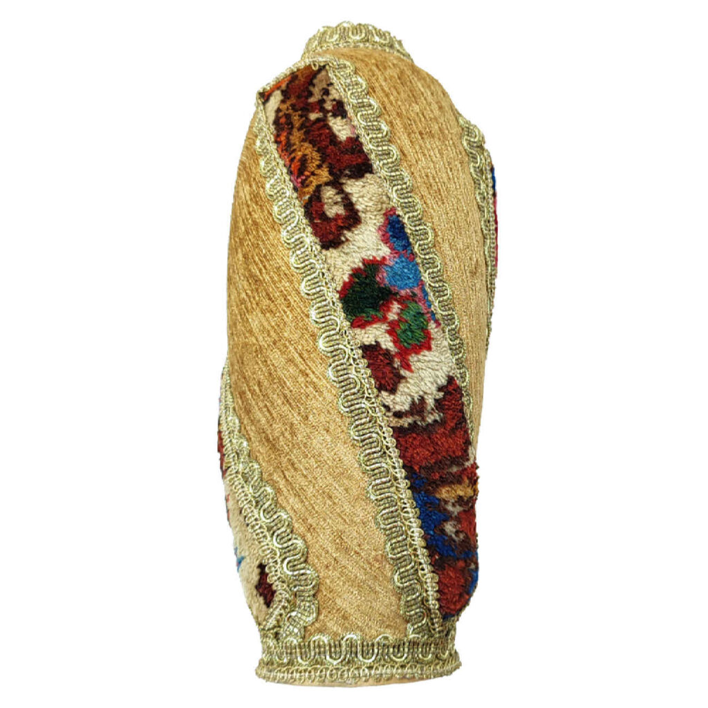 Vase à bourgeons décoratif en poterie fait main, design persan Jajim et Kilim.