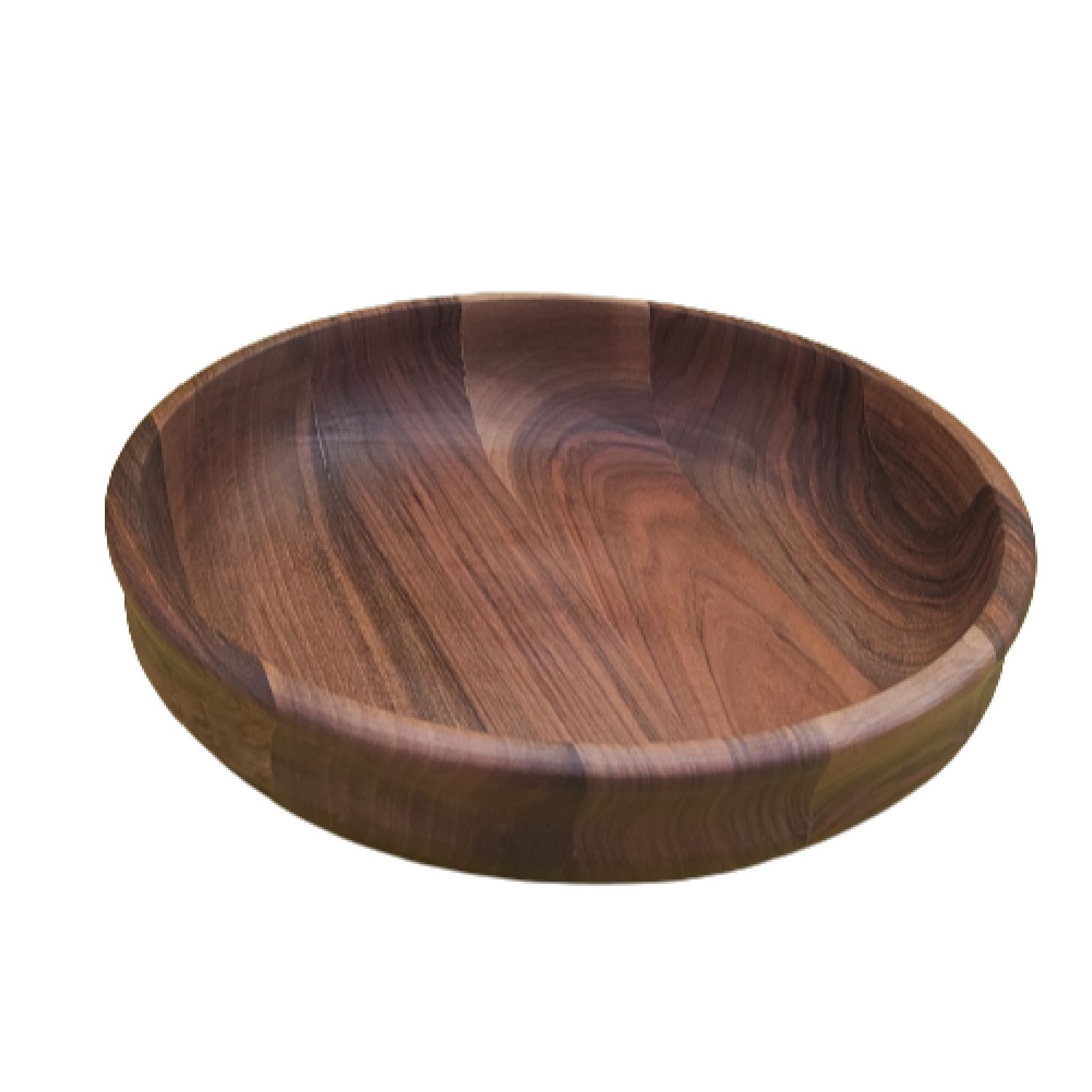 Bol décoratif en bois rustique fait main minimaliste en bois de noyer