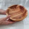 Bol décoratif en bois rustique fait de bois de noyer, cerisier et bois de forêt sauvage