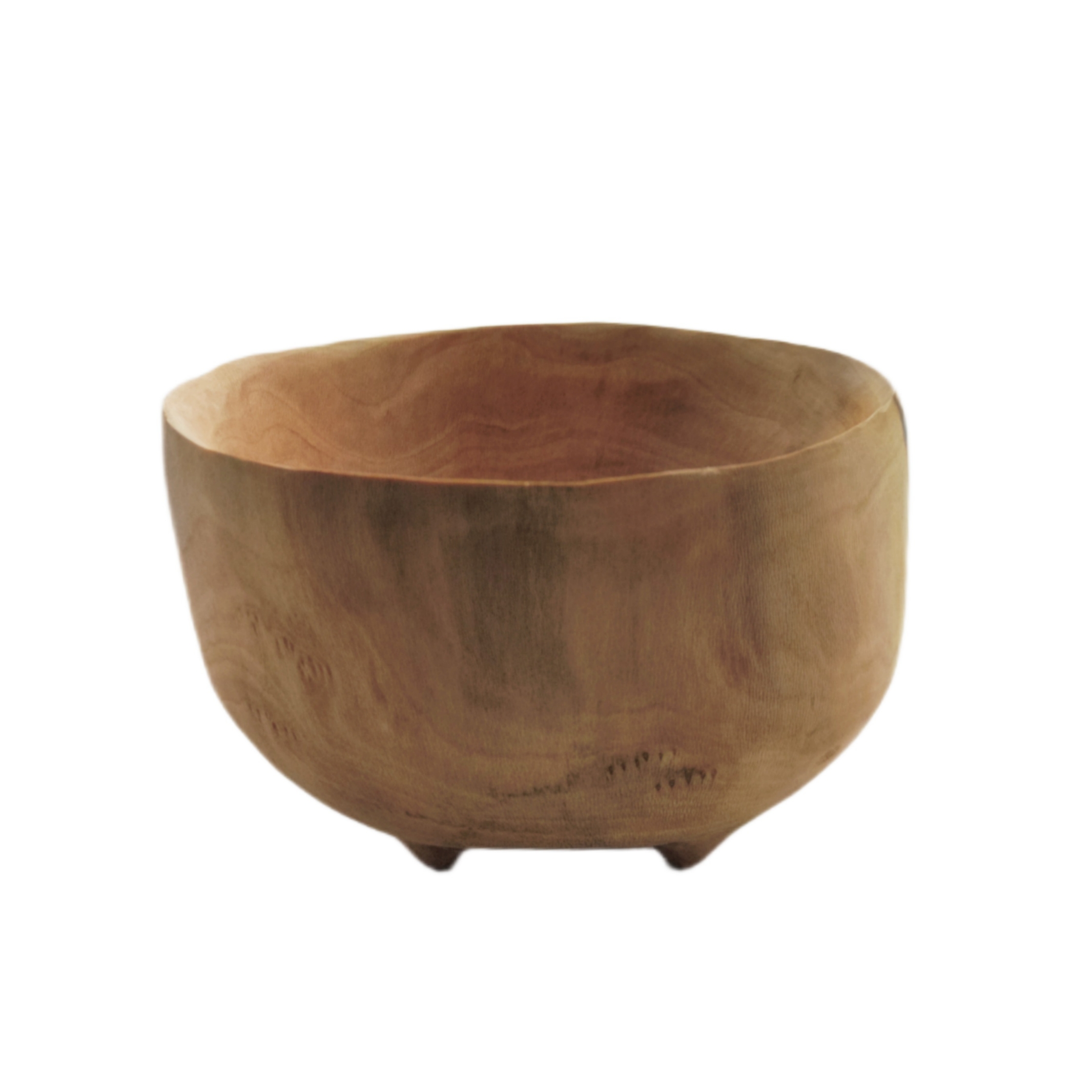 Bol décoratif en bois rustique et résistant à l'eau en bois naturel
