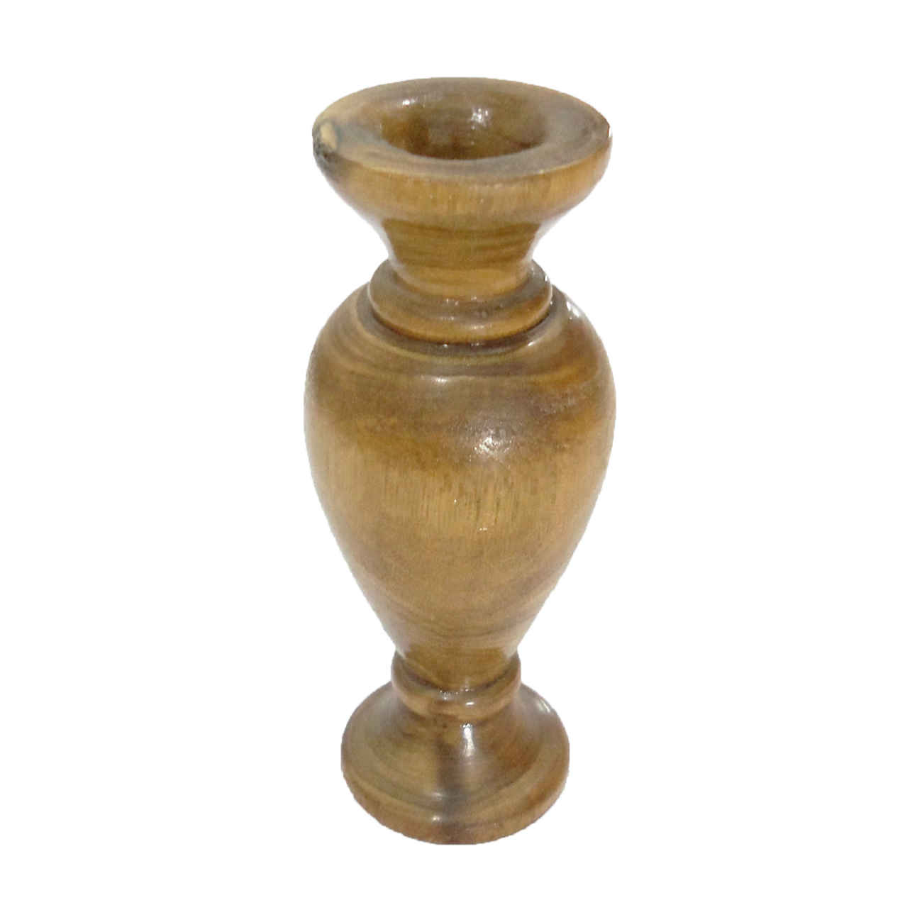 Vase à bourgeons décoratif en bois fait main pour votre espace de vie.