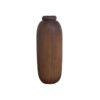 Vases à bourgeons décoratifs cylindriques en bois massif naturel – Lot de 2.