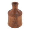 Vases à bourgeons décoratifs rustiques et minimalistes en bois massif naturel – Lot de 2.