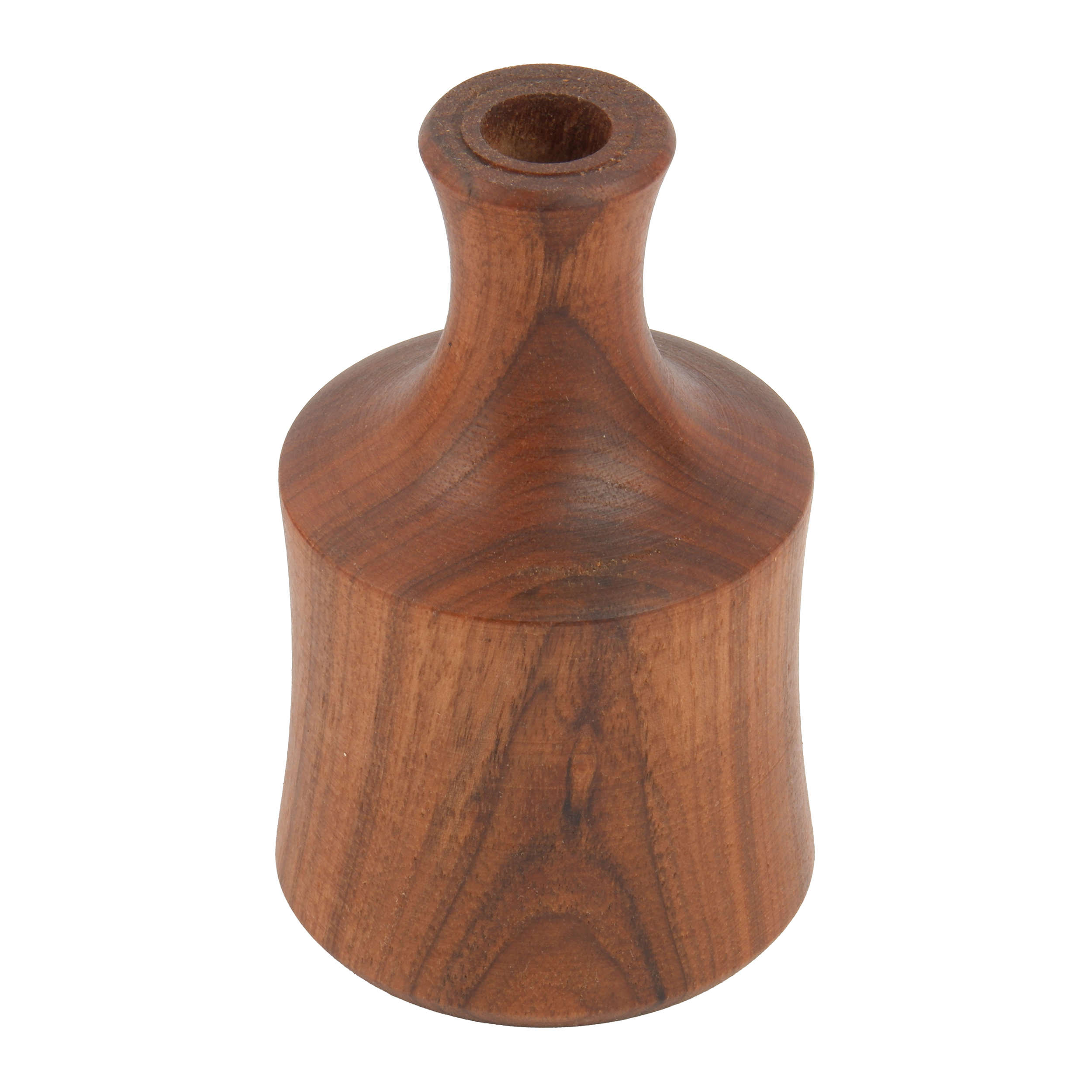 Vases à bourgeons décoratifs rustiques et minimalistes en bois massif naturel – Lot de 2.