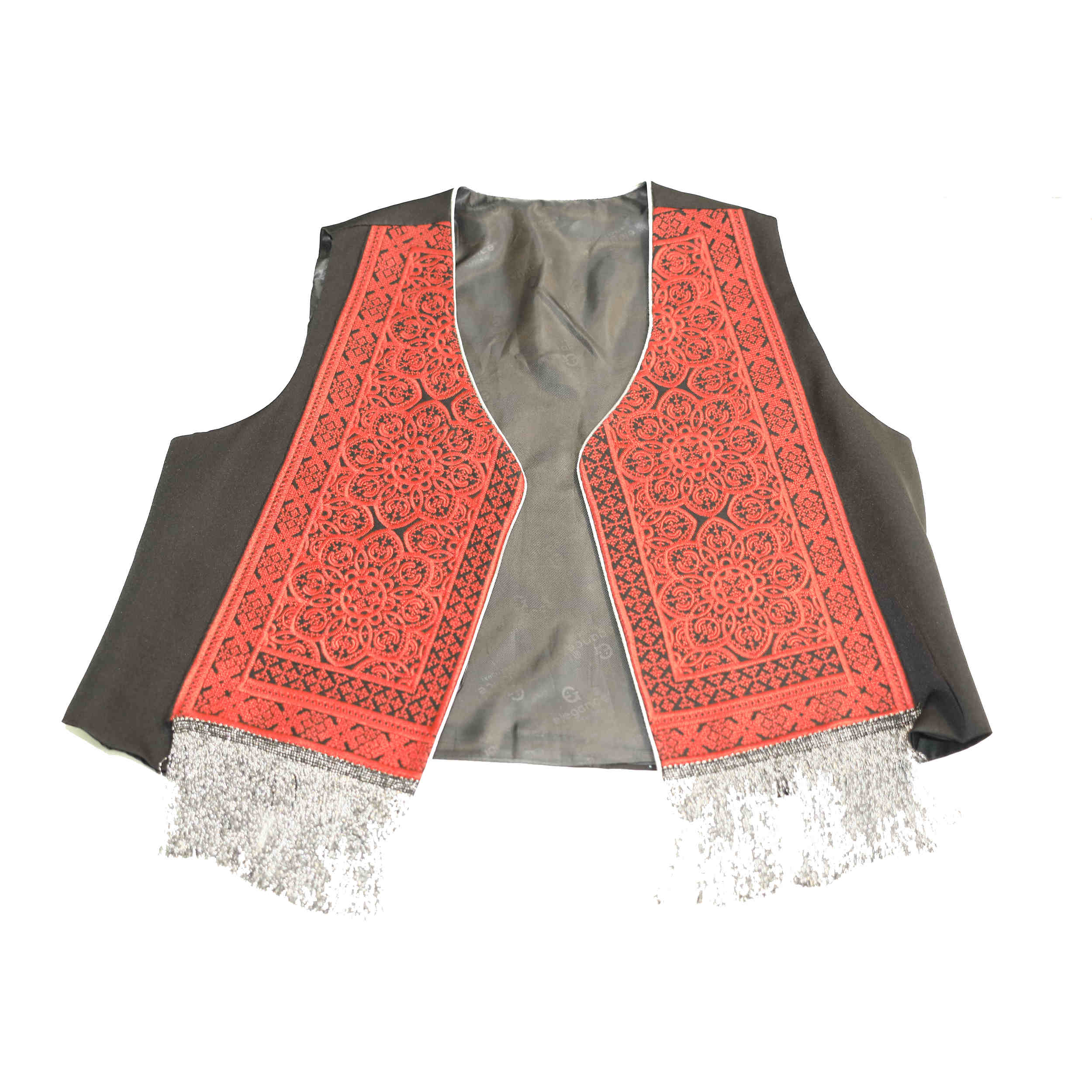 Gilet brodé baloutchi pour femmes entièrement doublé