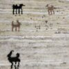 Tapis en laine Gabbeh persan authentique tissé à la main motifs animaliers
