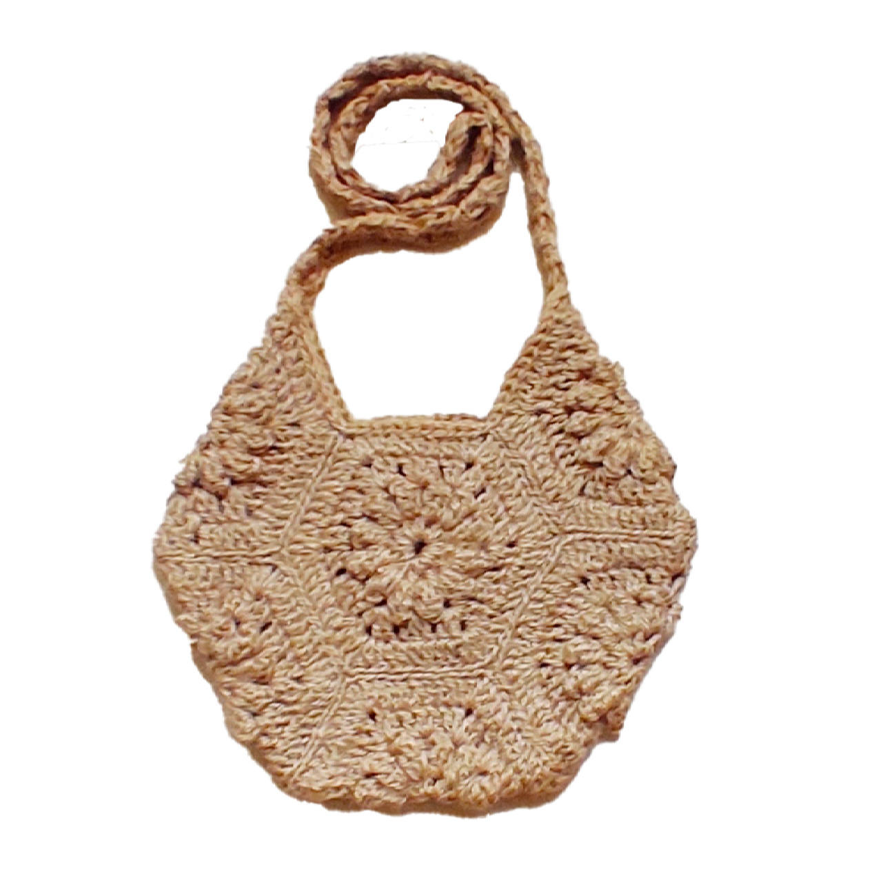Sac tote crochet tissé à la main en chanvre - Modèle marché
