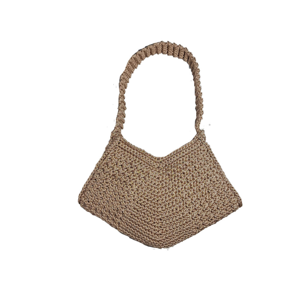 Sac tote crochet tissé à la main en chanvre pour femmes