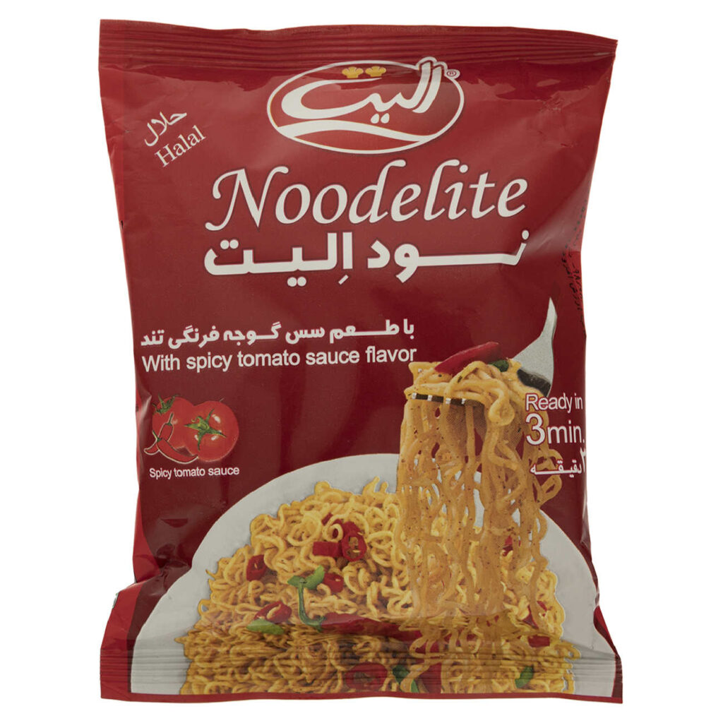 Nouilles instantanées – Elite Indomie – Saveur sauce tomate épicée, 75g (20 paquets)