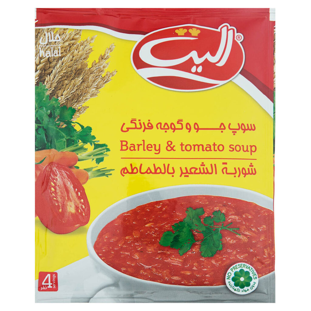 Soupe instantanée à l'orge et à la tomate en poudre, Elite 65g (20 sachets)