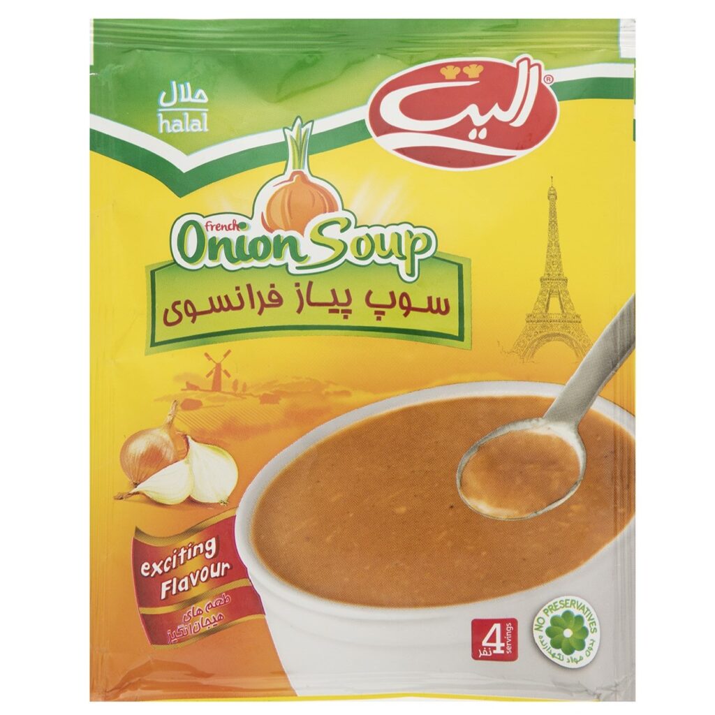 Soupe instantanée à l'oignon français en poudre, Elite 65g (20 sachets)