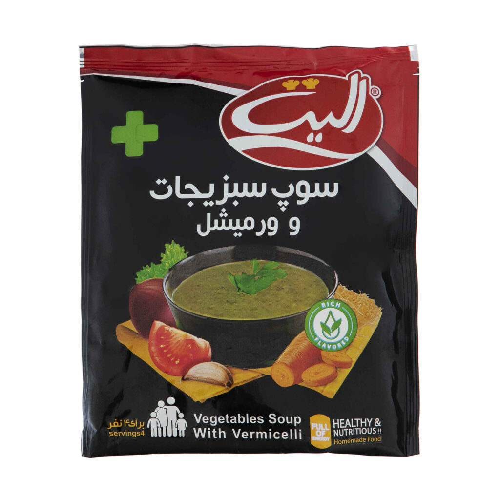 Soupe instantanée en poudre aux légumes avec vermicelles 80g (20x)