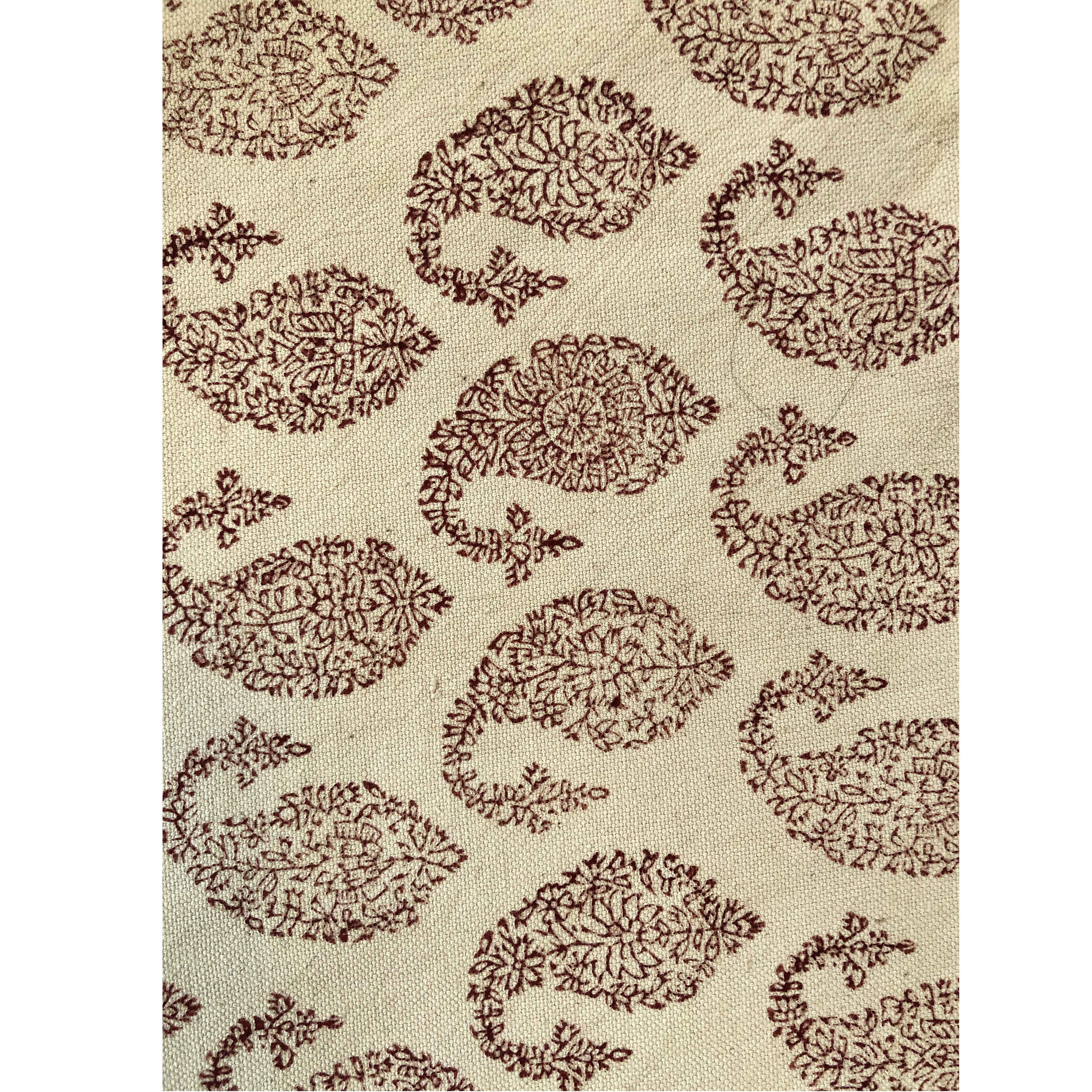 Nappe Traditionnelle Persane Imprimée en Bloc Kalamkari à Isfahan