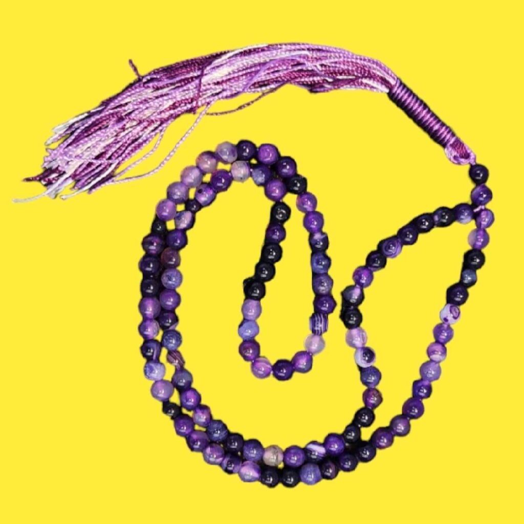 Chapelet islamique en améthyste avec 101 perles