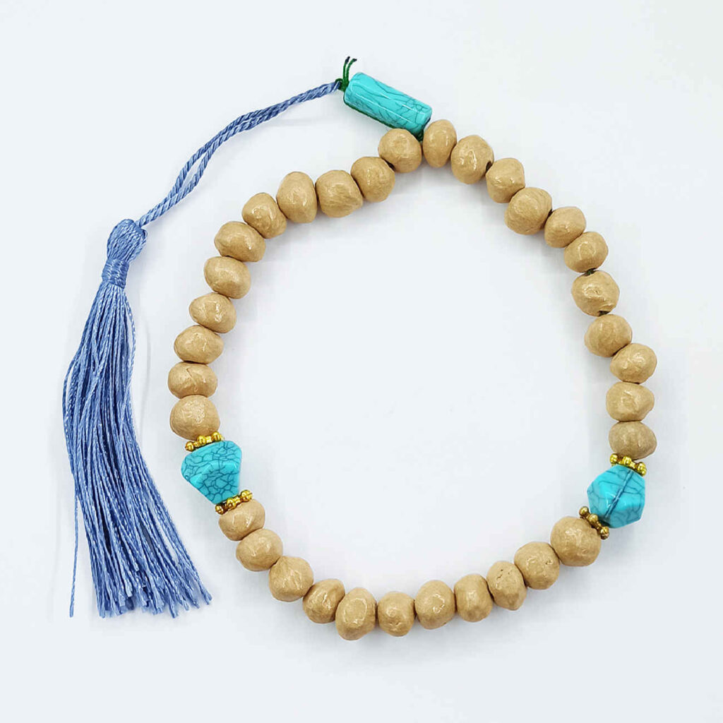 Chapelet islamique de Karbala avec terre sacrée (Khak-e-Shifa) pour chiite Haydar