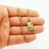 Collier en acier inoxydable islamique orné d'un œil de mal et pendentif Wan Yakad