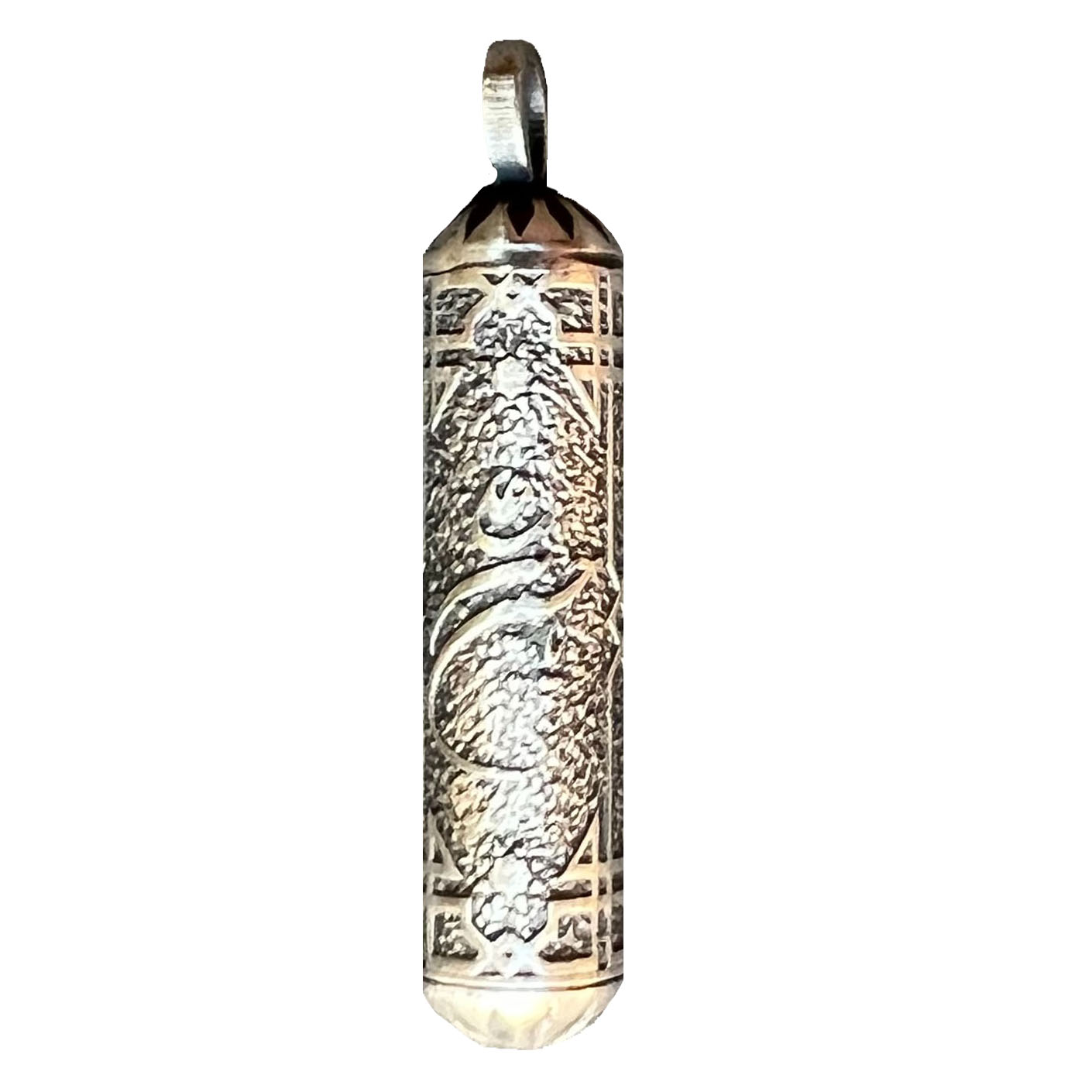 Bijou en argent islamique pour chiites avec Hirz de l'Imam Jawad