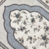 Tapis de prière islamique fin Sajadah en chenille avec design floral