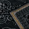 Tapis de prière islamique en velours Janamaz Sajadah rembourré noir