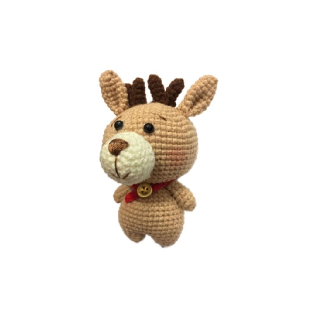 Amigurumi Cerf en Peluche – Jouet en Crochet Fait Main | Doux et Câlin