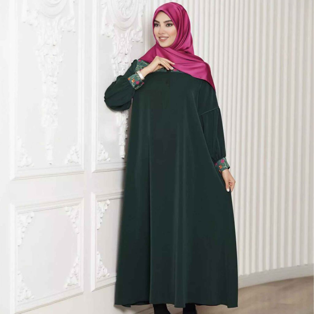 Abaya coupe ample pour femmes musulmanes modèle Emerald