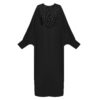 Abaya coupe ample pour femmes musulmanes en noir