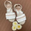 Sandales Sling Back Plates Macramé avec Design Boho Artisanales Code Sh04