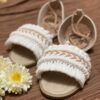Sandales Sling Back Plates Macramé avec Design Boho Artisanales Code Sh04