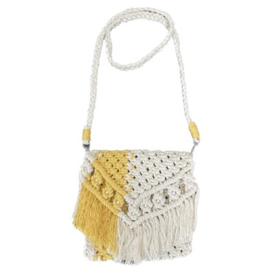 Sac à bandoulière macramé pour femmes fait main – Modèle Boho