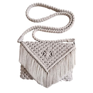 Sac bandoulière en macramé pour femmes tissé à la main, modèle Gandom