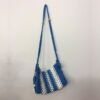 Sac bandoulière en macramé pour femmes tissé à la main en blanc