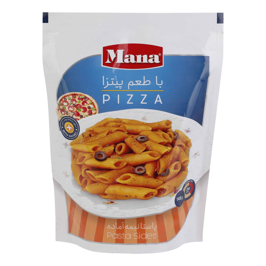 Pâtes instantanées Mana avec saveur pizza 145g (20 paquets)