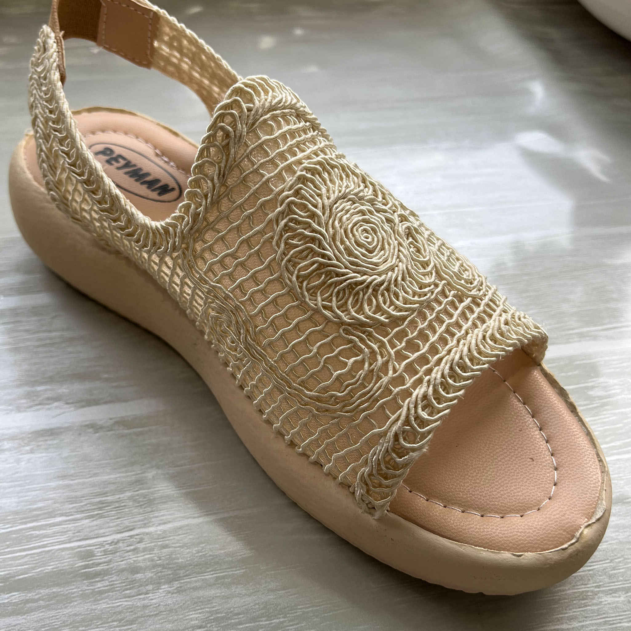 Sandales décontractées à talon compensé pour femmes, modèle Melody