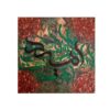 Peinture d’art calligraphique persane à l’acrylique sur toile par Daniel Bakshi