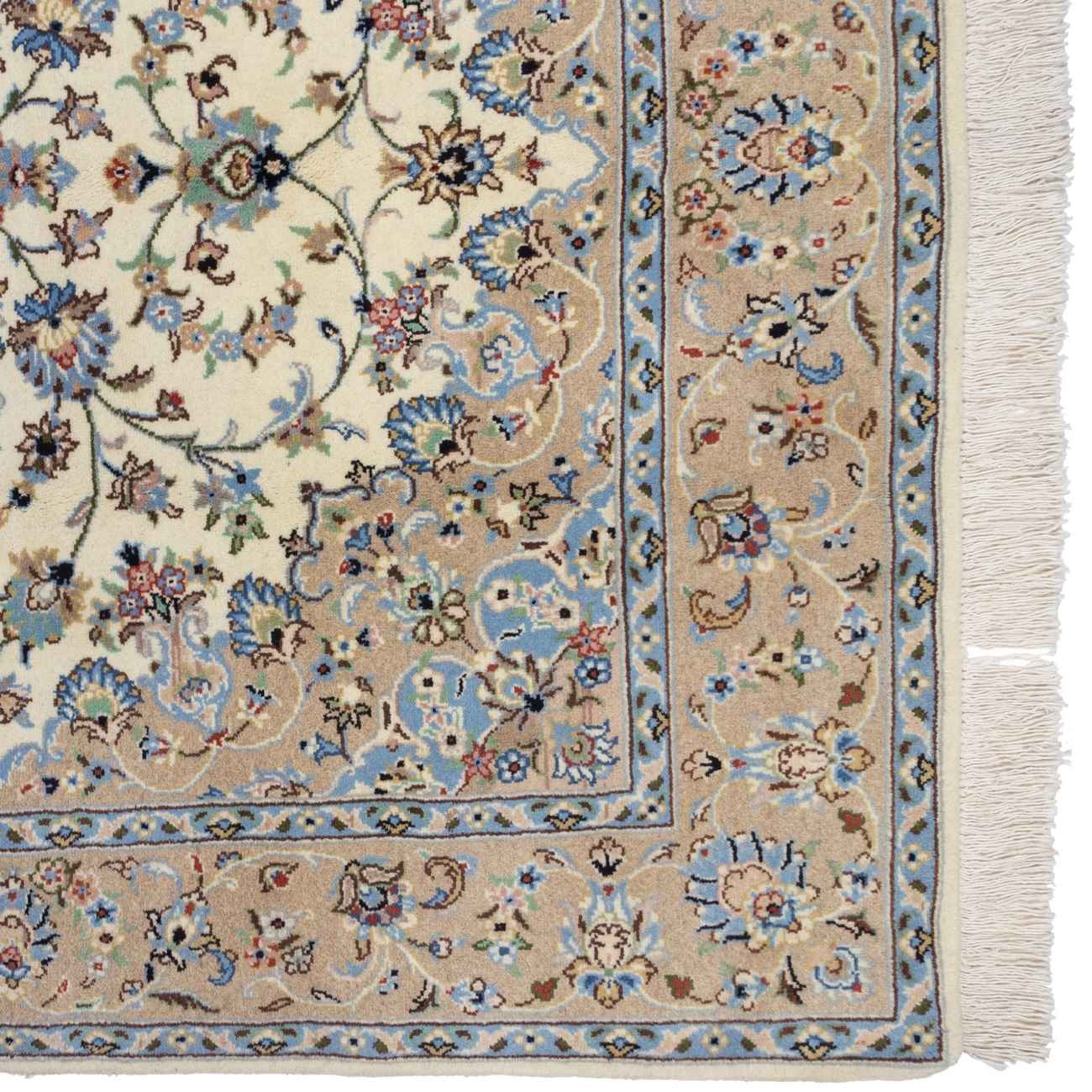 Tapis persan avec laine noué à la main authentique à Yazd Lachak Toranj
